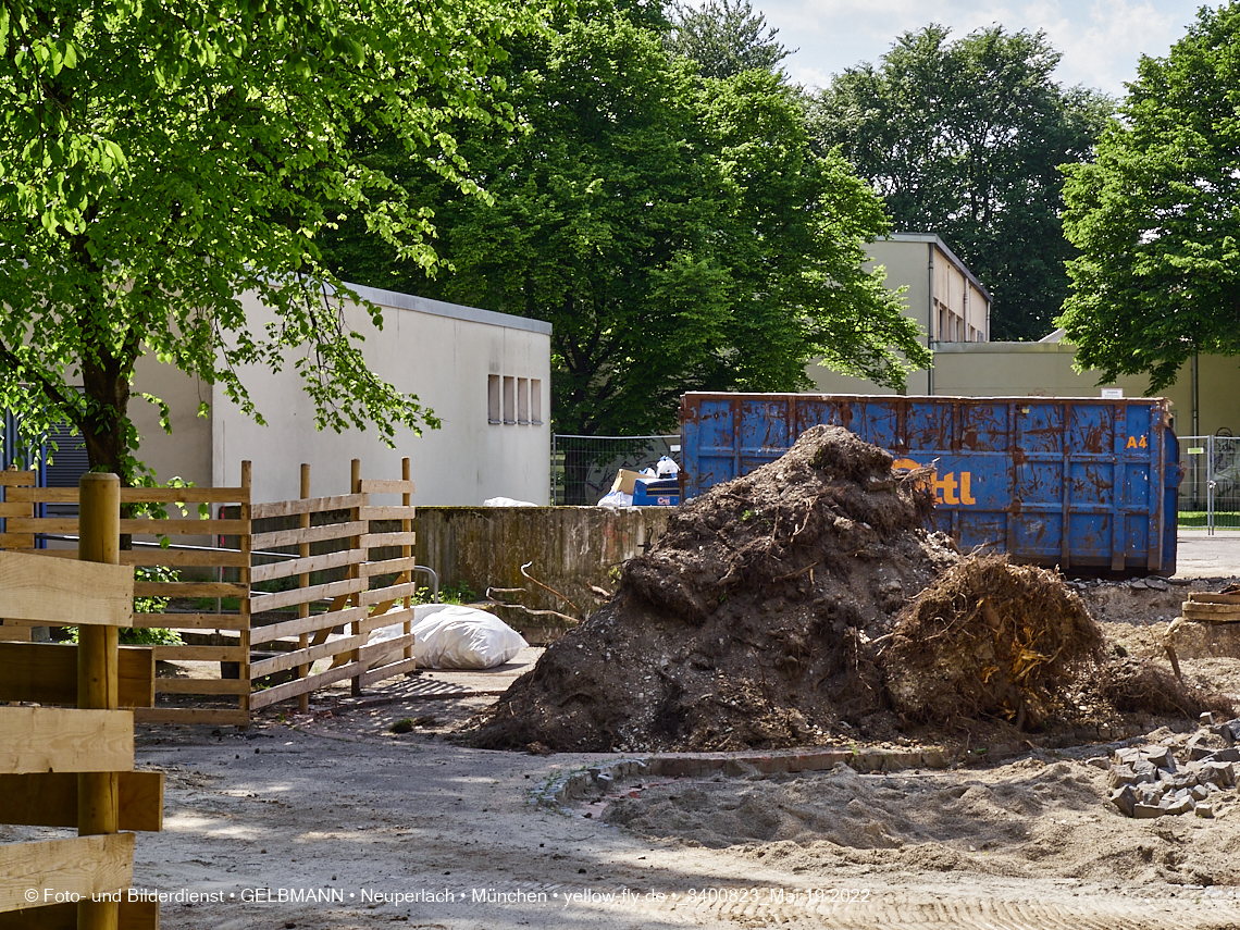 19.05.2022 - Baustelle am Haus für Kinder in Neuperlach